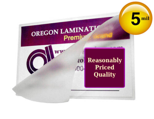 500/pack Hot 5 Mil Business Card Laminating Pouches 2-1/4 x 3-3/4 by OregonLam - Picture 1 of 6
