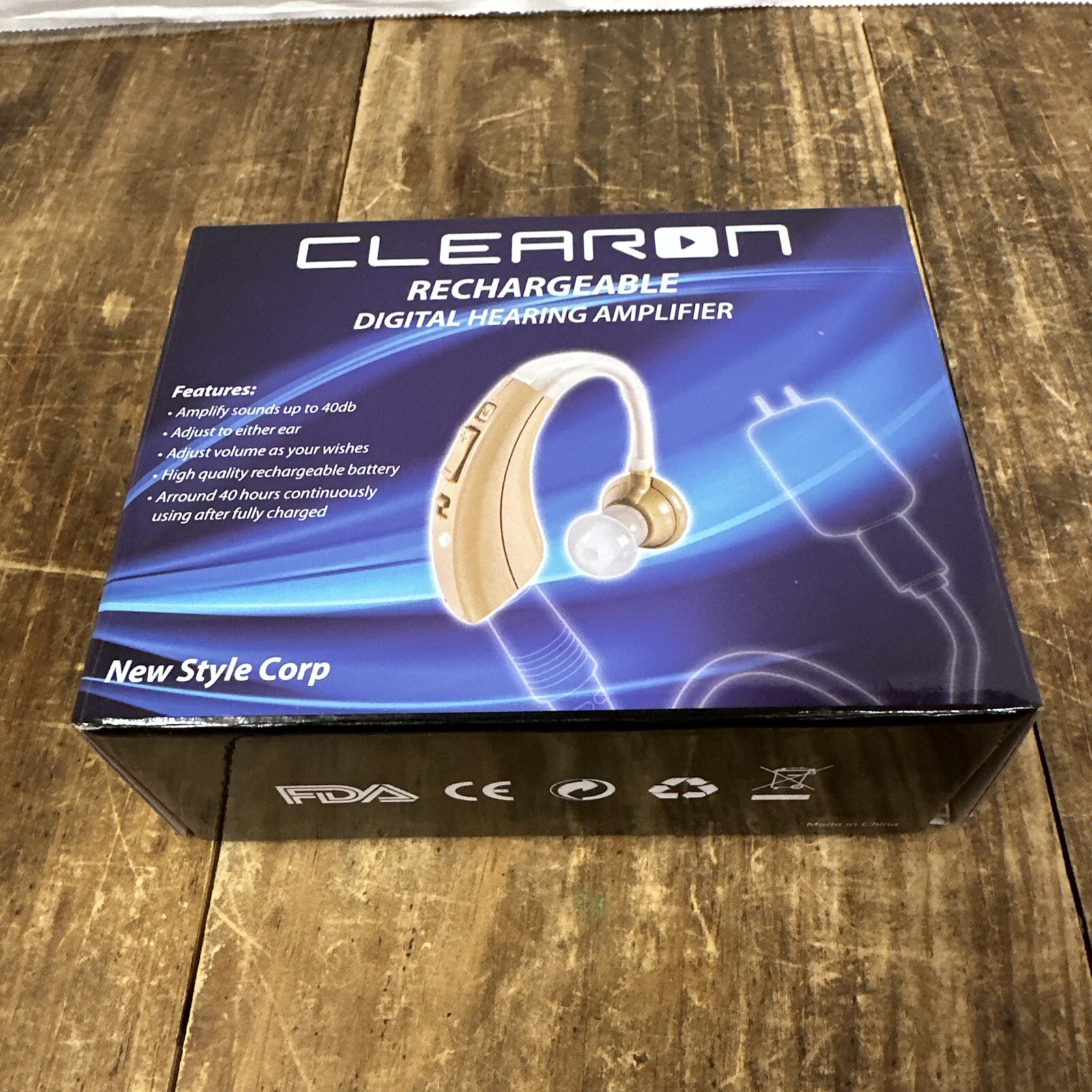 CLEARON Rechargable Hearing Aid Amplifier VHP220T Open Box Single eBay