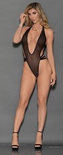 Escante 30431 Euphoria Mesh Teddy, Black, O/S