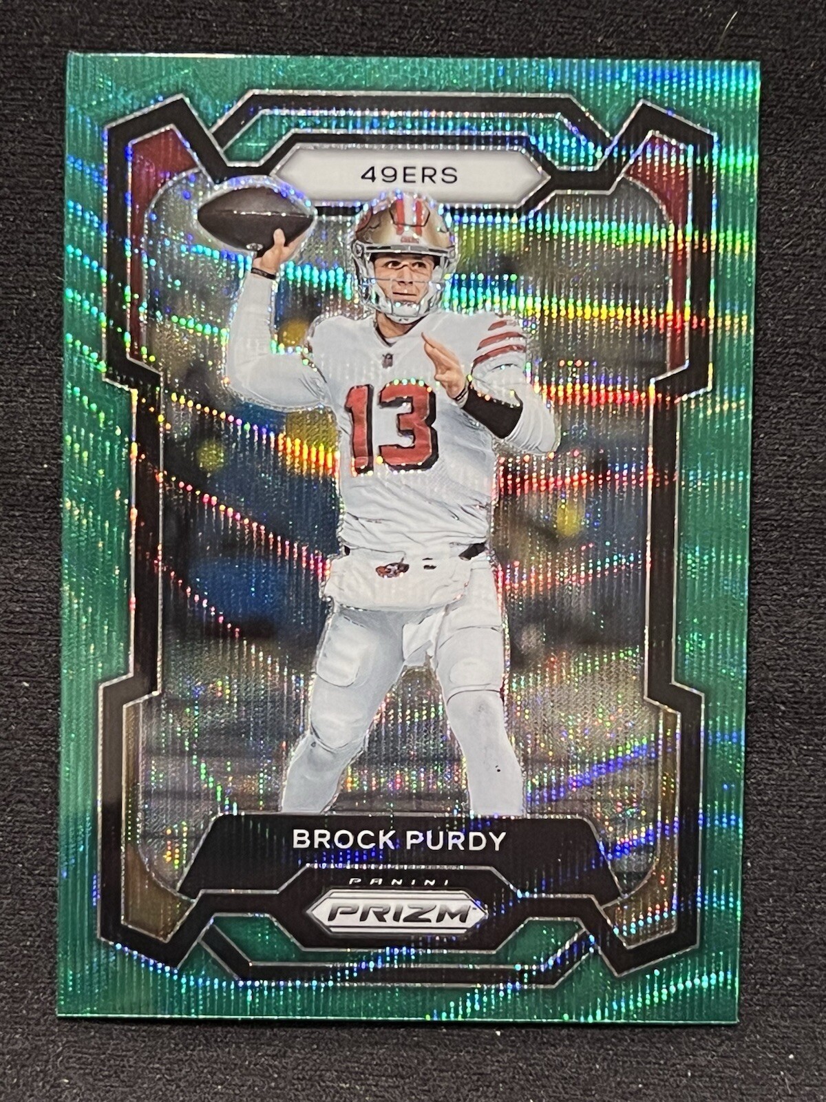 2023 Panini Prizm - Green Wave Prizm #266 Brock Purdy 49ers