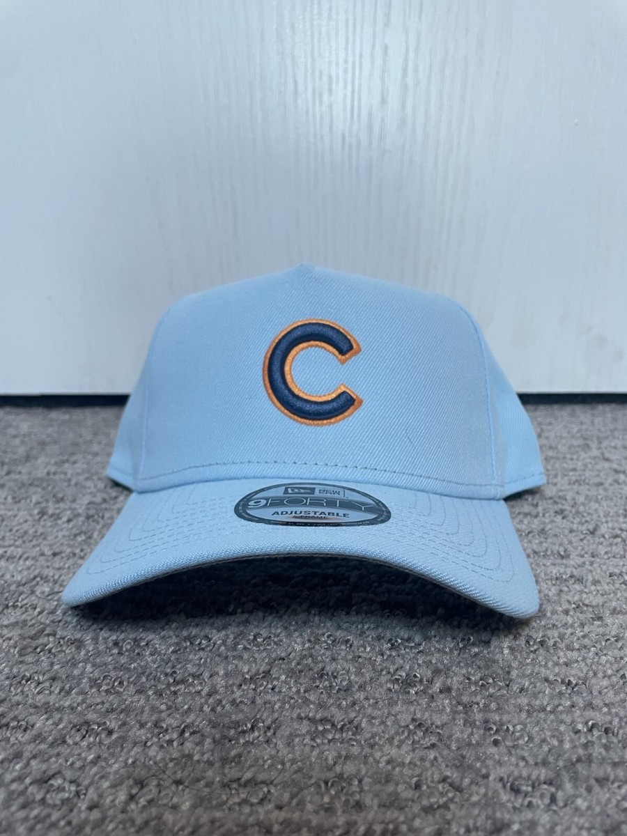 Chicago Cubs Hat Baby Blue New Era 9Forty Adjustable A-Frame