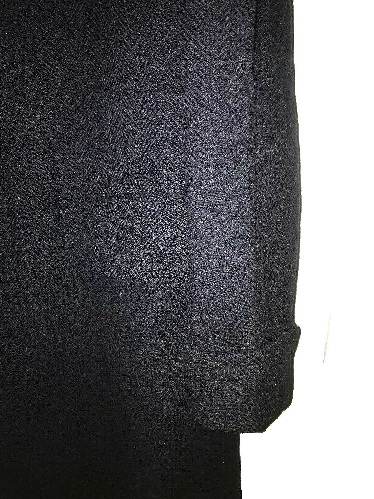 Mens  44 XL   Dark Blue Harris Tweed  overcoat by Jaeger  Britain image 10