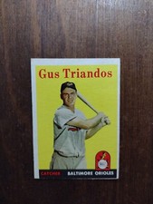 1958 Topps #429 Gus Triandos Baltimore Orioles VG b