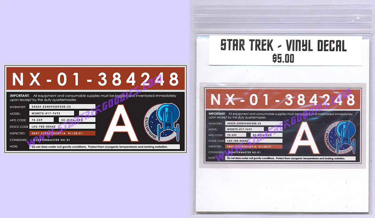 STAR TREK: Enterprise STICKER - Your Choice of 34 Different VINYL