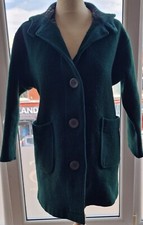 Merlet Tiroler Loden Short Green Coat With Hood (eu Size 42)