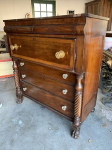antique American Empire style drawers desk circa 1900