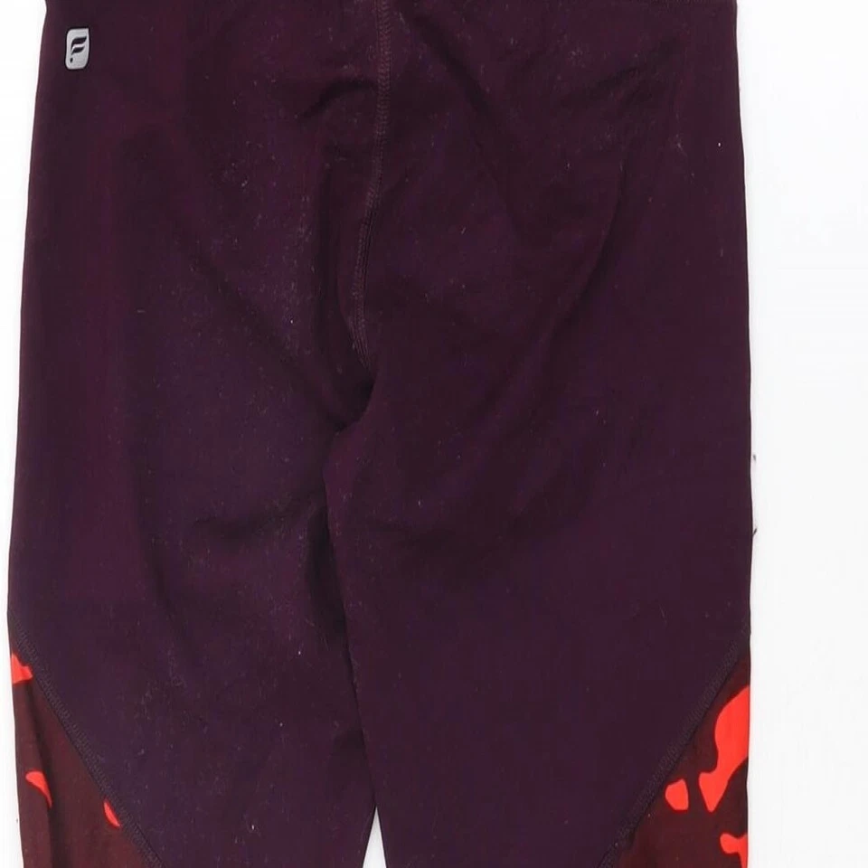 Fabletics Womens Purple Geometric Polyester Pedal Pusher Leggings Size XS L20.5  - Image 4 of 4