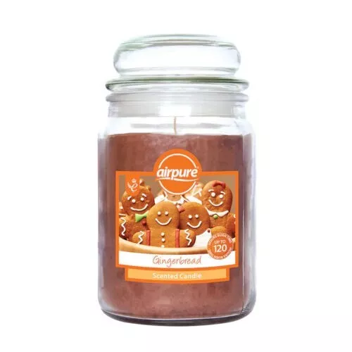 Airpure Jar Candle Fragranced Ginger 120hr Burn Time Candles 510g - Picture 1 of 2
