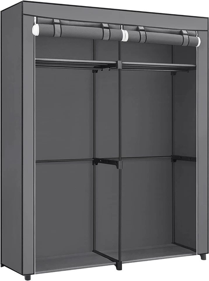 Kleiderschrank tragbarer Kleiderschrank mit Aufhängestange, Kleiderständer F18