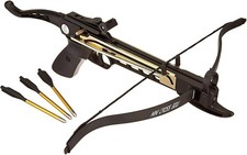 Self Cocking Pistol Crossbow 80 lbs 225 FPS- 3 FREE Arrow - FREE Shipping