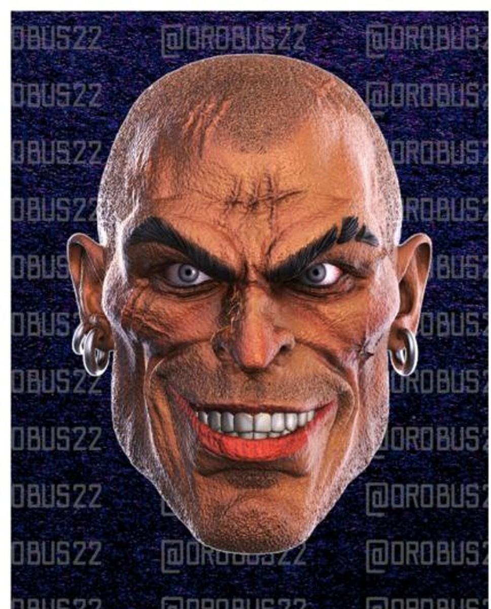 Victor Zsasz DC Ver A 1:6 scale custom unpainted Head 12