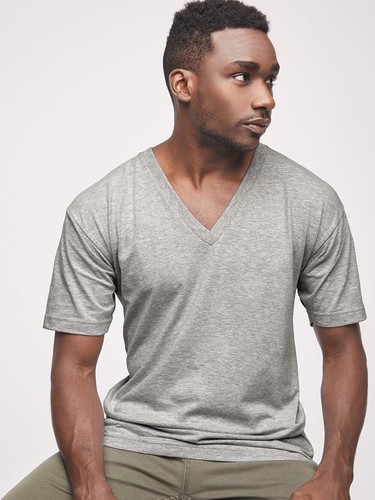 Fine Jersey V-Neck T-Shirt - 2456W | eBay