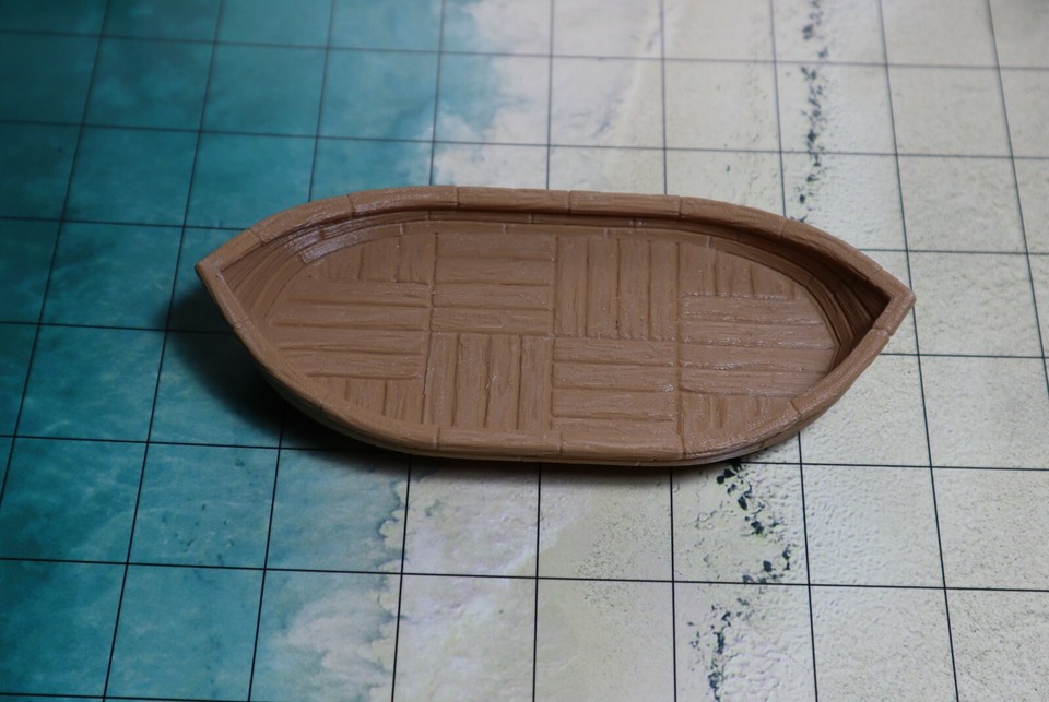 Two 3d Printed Brown Boats for Dungeons &amp; Dragons D&amp;D Pathfinder ...