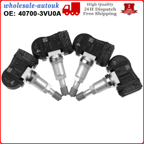 4PCS WHEEL TIRE PRESSURE MONITORING SENSOR FOR Nissan Renault 407003VU0A 433MHZ - Picture 2 of 12