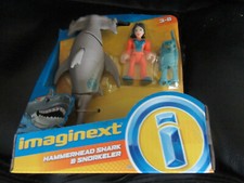 Fisher Price Imaginext Sharkpatrol HAMMERHEAD SHARK & SNORKELER New