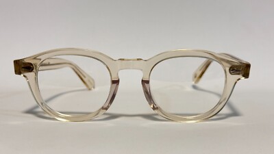 New Moscot Lemtosh Flesh (Clear with a Yellow Undertone) Eyeglasses 46-24-145