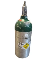 EMPTY Medical Aluminum Oxygen  M9  C Cylinder Tank  9cf  12" bottle