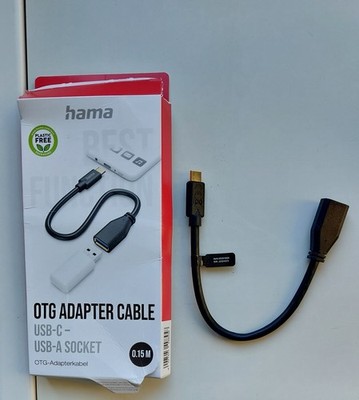 OTG Adapter Cable USB-C-USB-A Socket (hana)