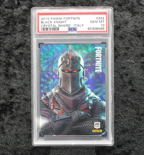 Panini Fortnite Series 1 PSA 10 Black Knight #252 Crystal Shard Italy Epic Cards