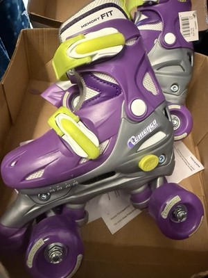 Chicago Girls' Adjustable Quad Skates in Purple, US J10-J13, EUR 30-33