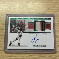 2021 Panini Encased Chad Johnson Legendary Swatch On Card Auto 1/5 - Player Worn