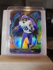 2022 Panini Select - Premier Level Justin Jefferson #50 Tie-Dye 04/25 Die Cut