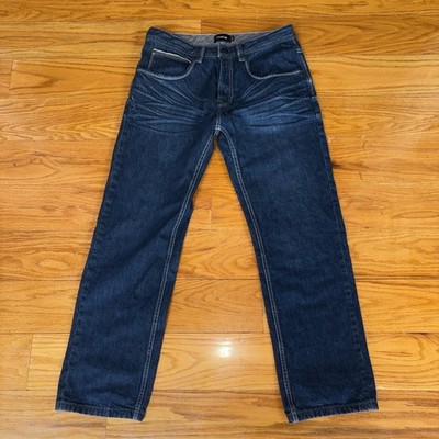 Firetrap Straight Leg Jeans Mens 34S Blue Medium Wash