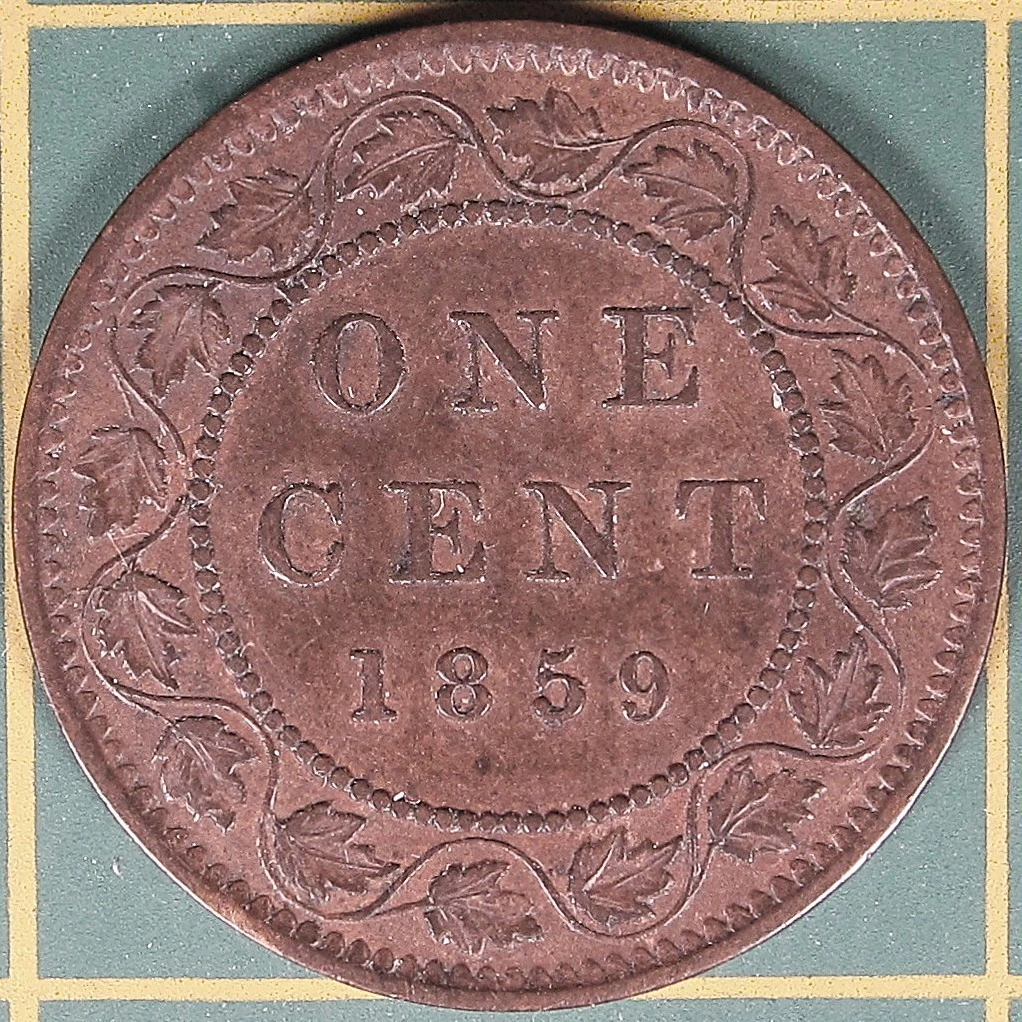 貨幣 1859  Large Cent ICCS MS62 RB 1859 Canadian Large Cent for sale | eBay