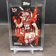 2025-26 Bowman U Now Fernando Mendoza Art Card #CSFM-A Indiana Hoosiers TL2