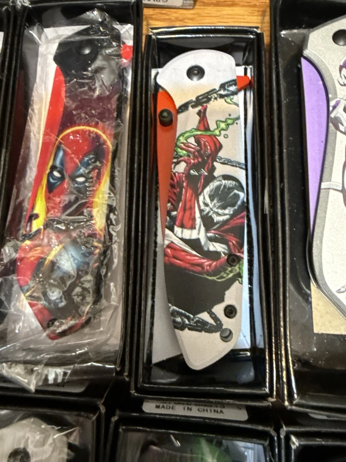 Deadpool Or Wolverine Spring Assisted Open Pocket Knife 9” Pick 1 Of 3
