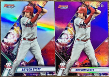 2019 Bowman's Best Top Prospects Refractor Bryson Stott  (1x) Purple /250 # TP-6