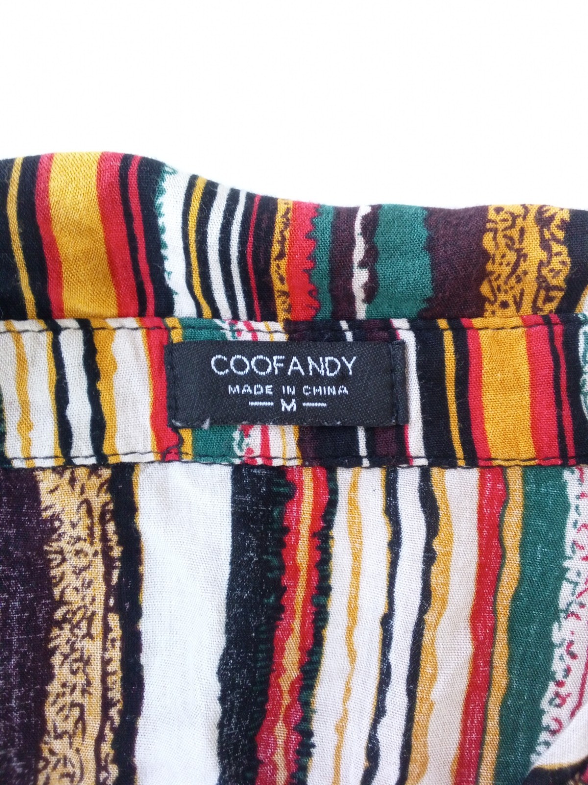 COOFANDY multicolor striped button-down shirt - image 2