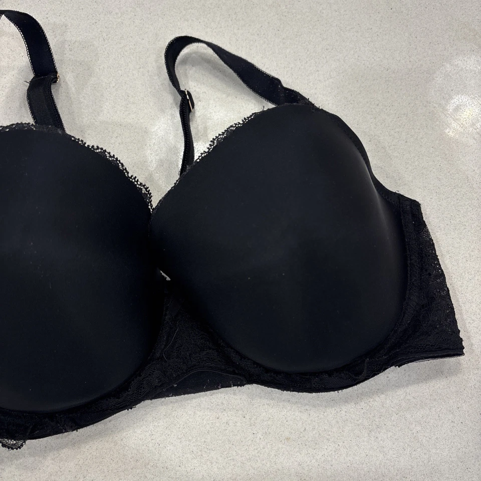 Sujetador Victoria Secret para mujer 34DDD negro Dream Angels forrado Demi con aros Foto 3 de 4