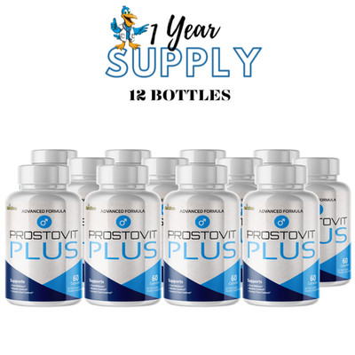 Prostovit Plus- Prostate Support- 12 Bottles- 720 Capsules