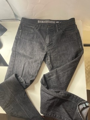 2012 Levi's x Nike SB 511 Skateboarding Jeans 32x32 Rigid Black 04511-0606