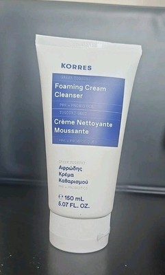 KORRES Greek Yoghurt Foaming Cream Cleanser ~  5.07 FL OZ/ 150ML ~ FULL SIZE