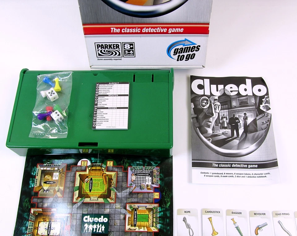 Cluedo Travel Game 2005 Family Fun Complete Parker Games To Go VGC - Image 4 of 4