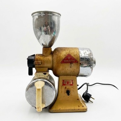 Mahlkönig Type EK0 Gold/Chrome 1 Coffee Grinder WORKS Vintage Coffee Grinder