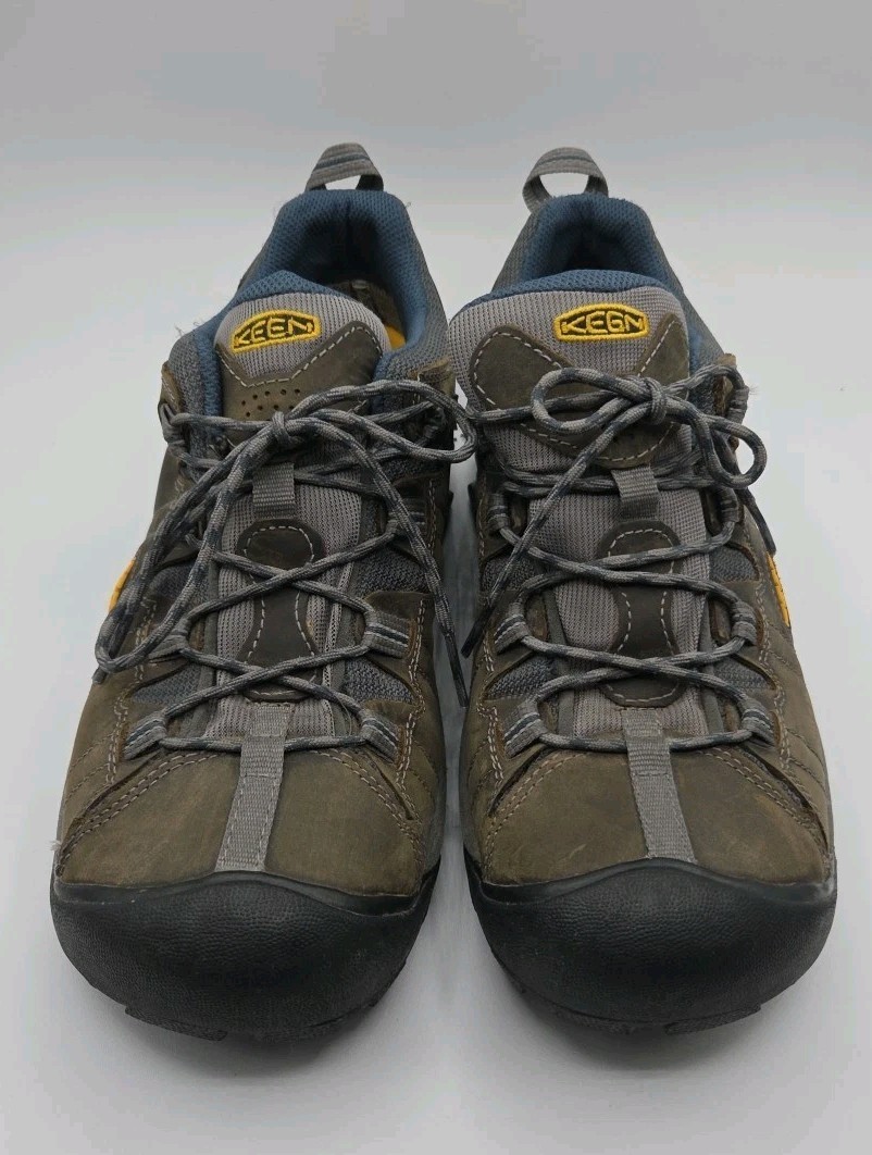 Scarpe da trekking Keen Targhee II in pelle marrone impermeabili da uomo taglia US 11 5