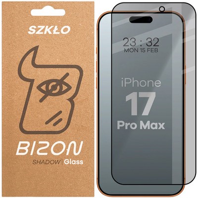 Sichtschutzglas für iPhone 17 Pro Max Bizon Blickschutz Schutzglas Hartglas Glas