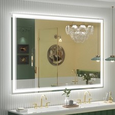 Horizontal/Vertical, ETL Listed, Shatterproof, LED Vanity Mirror with Light