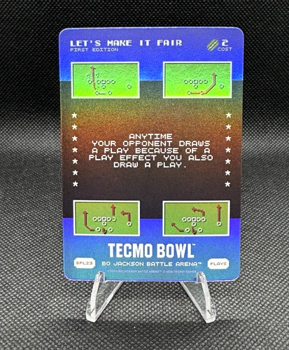 Tecmo Games Bo Jackson Battle Arena Bo Jackson Let's Make It Fair BPL-23 1st Ed