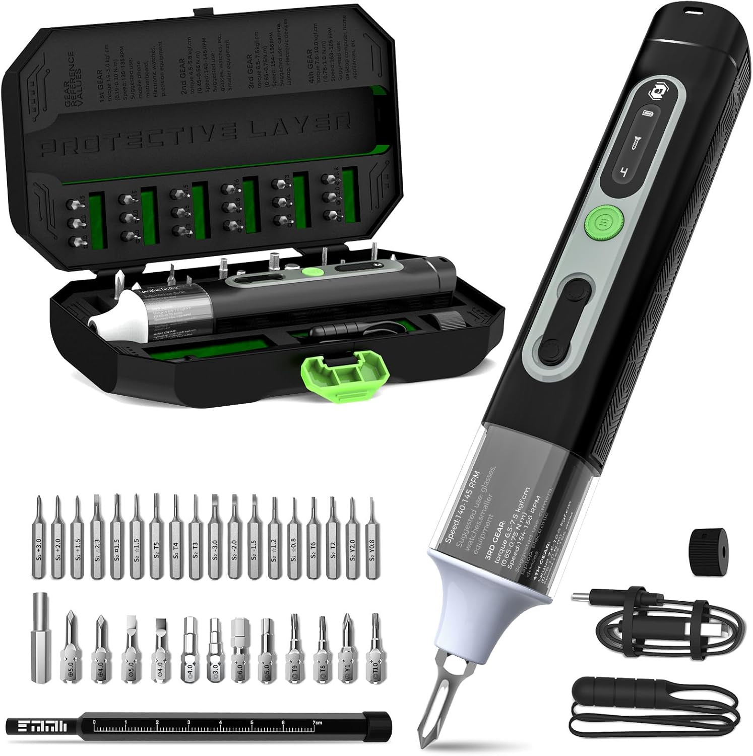 Kit Cacciavite Elettrico 36 in 1 con Punte S2 | Fai da te e Modellismo