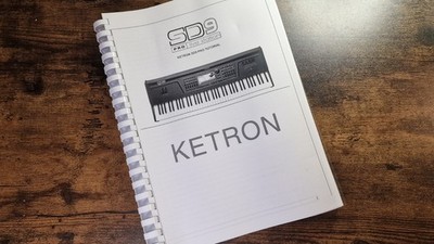Offizielle Ketron SD9 Bedienungsanleitung (177 Seiten) gedruckt und kammgebunden