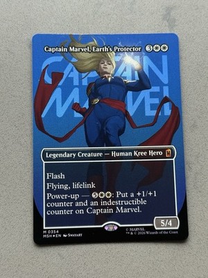Captain Marvel, Earth's Protector (Borderless) 0354 FOIL Mtg Marvel Super Heroes