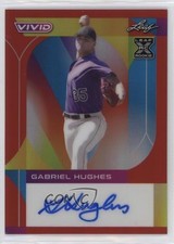 2022 Leaf Vivid Red 17/35 Gabriel Hughes #BA-GH2 Auto 10k8