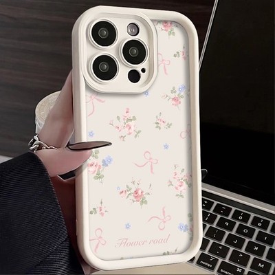 Flower Bowknot Case For Honor iPhone Samsung Motorola Xiaomi ShockProof Cover