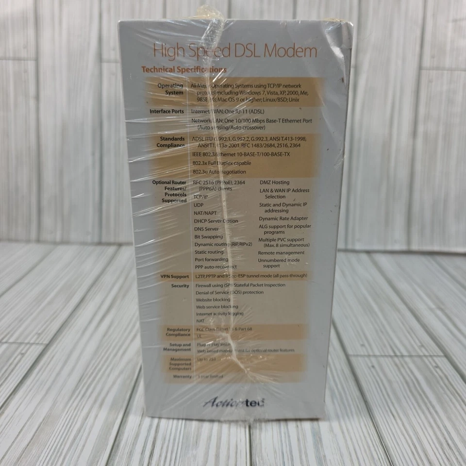 Actiontec GT701D Ethernet DSL Modem with Routing Capabilities ADSL 2+ Modem - Image 3 of 4