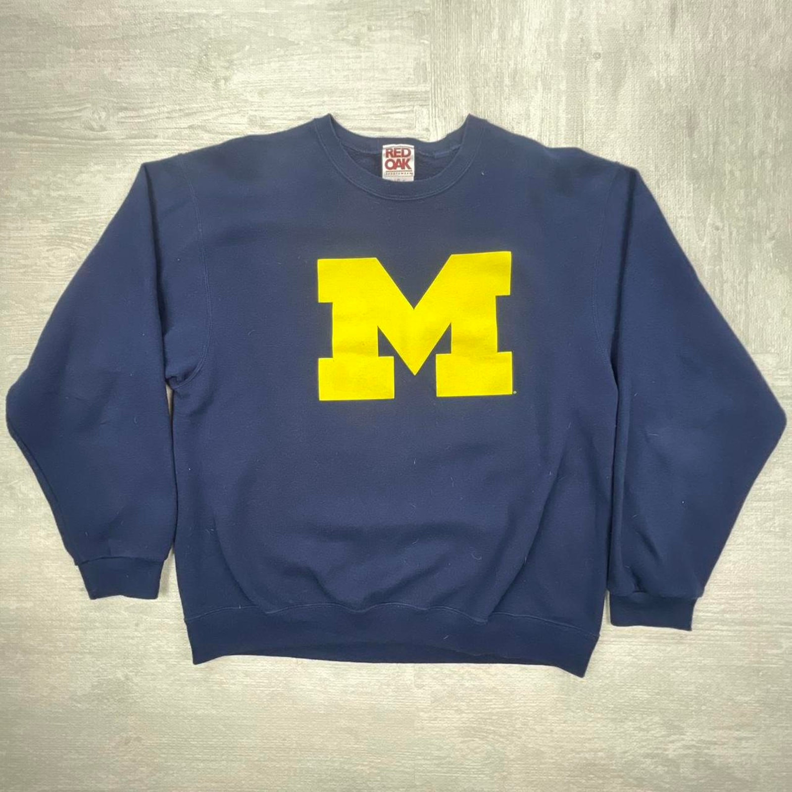 Vintage Y2K Michigan Wolverines Sweatshirt Size: Large Blue Yellow NCAA College