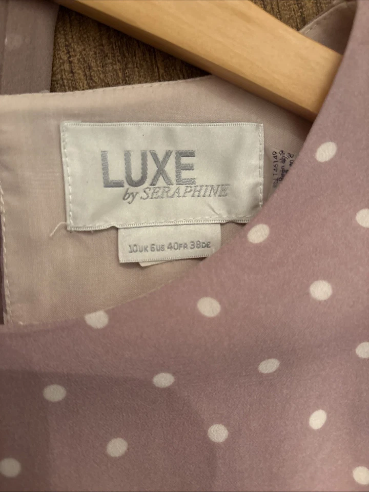 Vestido para mujer manga larga maternidad Luxe by Seraphine talla 6 beige Foto 3 de 3